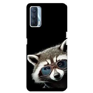 Силиконовый Чехол с Енотами на Oppo A92s (Стильный Енот)