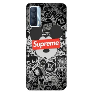 Чехол с рисунком «Supreme Маус» для OPPO A92s