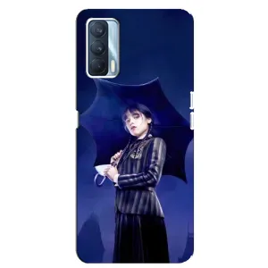 Чехлы с принтом Уэнсдей на Oppo A92s (Уэнсдей с зонтом)