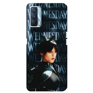 Чехлы с принтом Уэнсдей на Oppo A92s (Уэнздей с ушками)