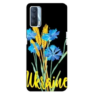 Чохол на Oppo A92s (Український дизайн) (Україна в квітах)