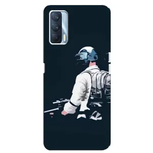 Силиконовый чехол с картинкой "Герой Pubg" на Oppo A92s (В экиперовке)