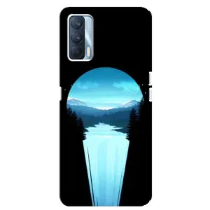 Літній Чохол на Oppo A92s (Синій Водоспад)