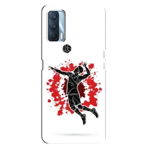 Чехлы с принтом Спортивная тематика для Oppo A92s (Волейболист)