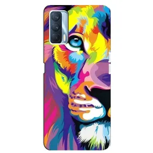 Чехол с картинкой на Oppo A92s (Яркий Лев)