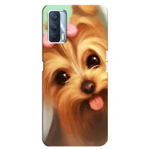 Чехол (ТПУ) Милые собачки для Oppo A92s (Йоршенский терьер)