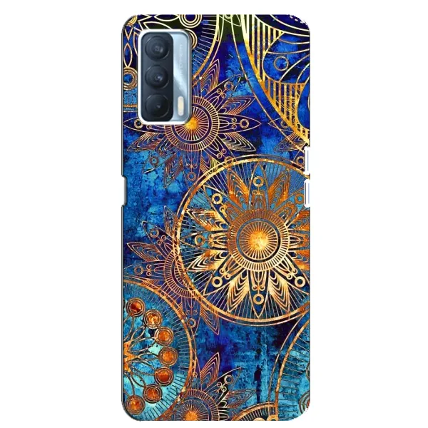 Чехол с рисунком «Золотые узоры» для OPPO A92s
