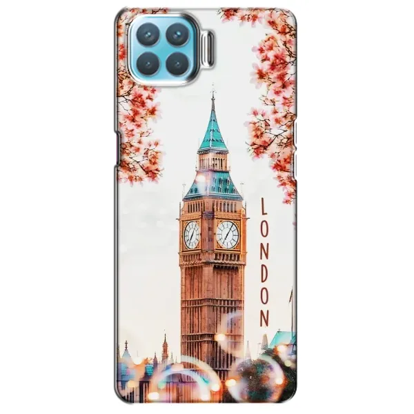 Чехол с рисунком «Часы Лондон» для OPPO A93