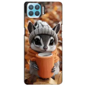 Печатный чехол «Зверята с кофе» для Oppo A93 (Грызунчик с кофе)
