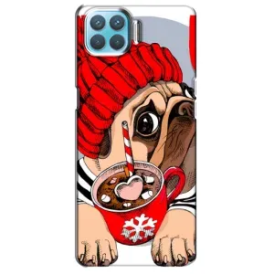 Бампер для Oppo A93 с картинкой "Песики" (Грустная собака)