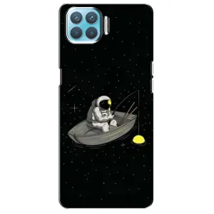Силиконовый Чехол с принтом "Космонавты" на Oppo A93 (Космонавт на рыбалке)