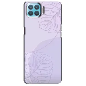 Чохол квітковий дизайн для Oppo A93 (Монстера фіолетова)