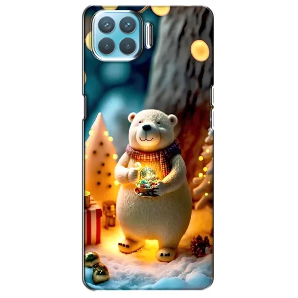 Чехол с рисунком «Новогодний ведмеженок» для OPPO A93