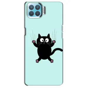 Силиконовый чехол с котиком для Oppo A93 (Падающий кот)