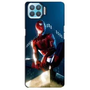 Чехол Супергерой Человека Паука на Oppo A93 (Паук на доме)
