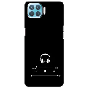 Чохол з картинками на чорному фоні для Oppo A93 (Плеєр)