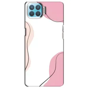 Чохол квітковий дизайн для Oppo A93 (Рожевий фон)