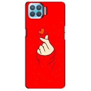 Чохол (Знак сердечка) для Oppo A93 (Сердечко на червоному)