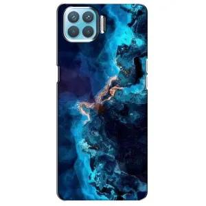 Чехлы с тематикой "Мрамор" на Оппо А93 (Синий мрамор)