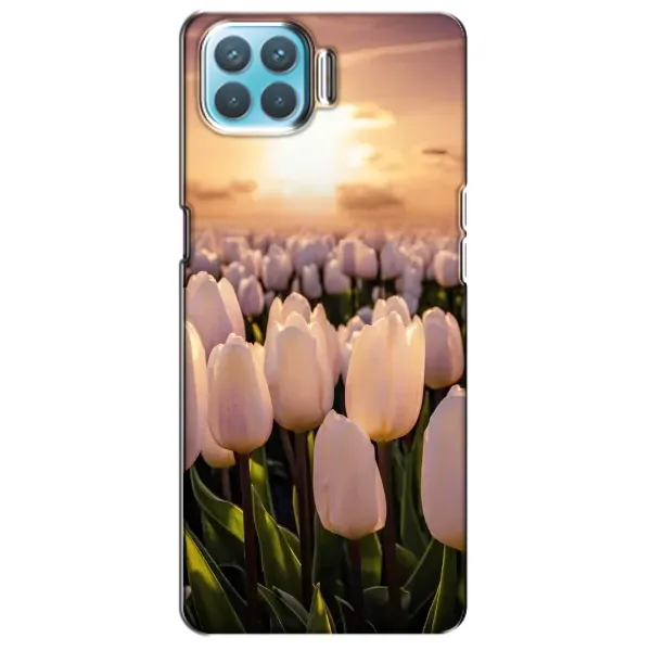 Чехол с рисунком «Закат с цветами» для OPPO A93 Чехол с рисунком «Закат с цветами» для OPPO A93