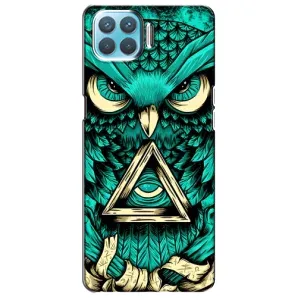 Чохли з принтом СОВИ для Oppo A93 (Зелена сова)