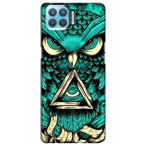 Чехол с рисунком «Зеленая сова» для OPPO A93 Чехол с рисунком «Зеленая сова» для OPPO A93