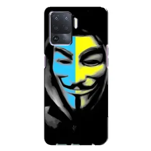 Чехол с Украинской символикой на Оппо А94 (Анонимус патриот)