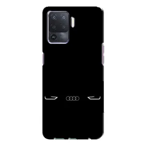 Силиконовый бампер с картинкой машины на Oppo A94 (Силует Audi)
