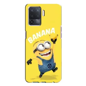 Мультяшний принт на Чохол для Оппо А94 (Banana)