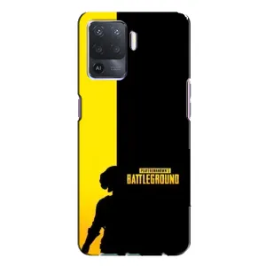 Чохол (TPU) з картинкою "Лого Пабг" на Оппо А94 (Battlegrounds)