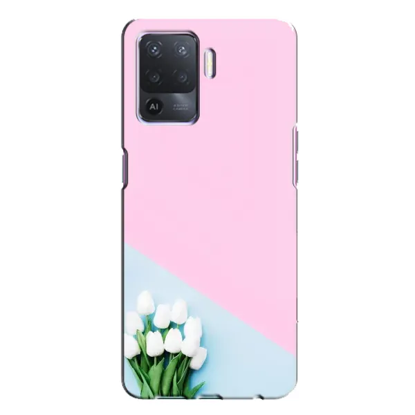 Чехол с рисунком «Белые тюльпаны» для OPPO A94 Чехол с рисунком «Белые тюльпаны» для OPPO A94