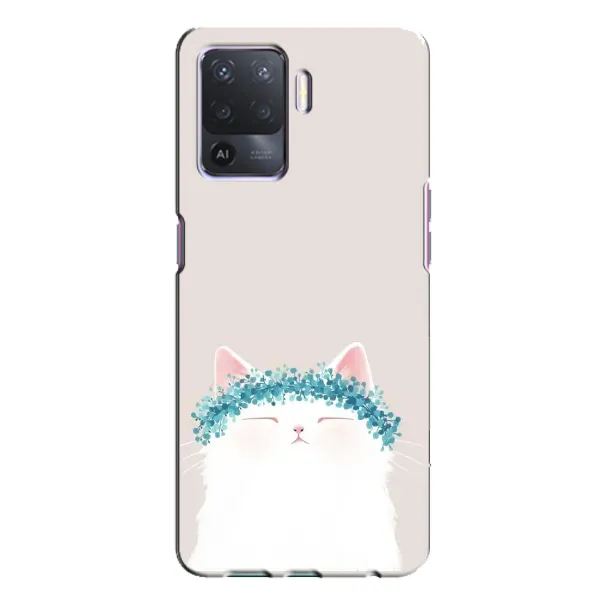 Чехол с рисунком «Белый котик» для OPPO A94 Чехол с рисунком «Белый котик» для OPPO A94