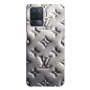 Текстурный Чехол Louis Vuitton для Оппо А94 (Бежевый ЛВ)