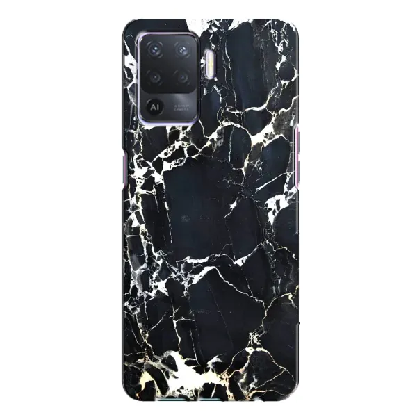 Чехол с рисунком «Чёрный мрамор» для OPPO A94