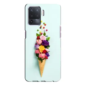 Чохли з тематикою "КВІТИ" на Oppo A94 (Квітка-морозиво)
