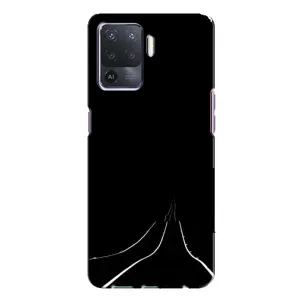 Чехол с картинками на черном фоне для Oppo A94 (Дорога)