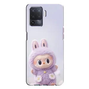 Чохол з принтом Лабубу для Oppo A94 (Фіолетовий Лабубу)