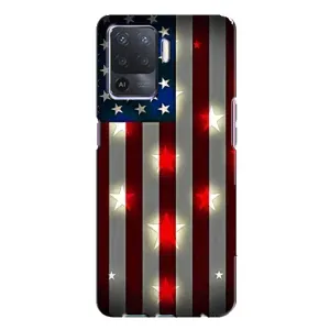 Чехол Флаг USA для Oppo A94 (Флаг США 2)