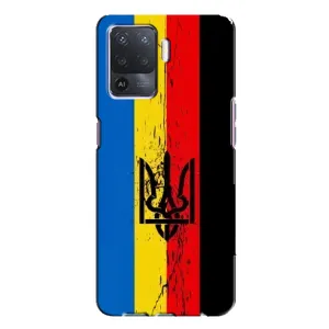Чехлы УПА (Красно-Чёрный) на Oppo A94 (Флаг УПА)