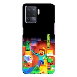 Чохли для Oppo A94 (Персонажі МайнКрафт) (Герой Майнкрафт)