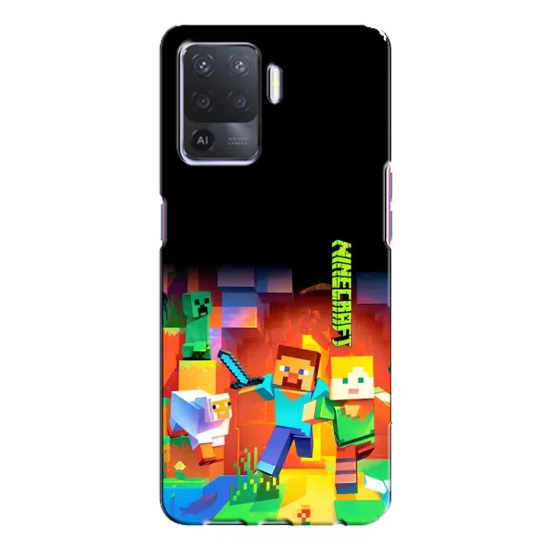 Чехол с рисунком «Герой Майнкрафт» для OPPO A94 Чехол с рисунком «Герой Майнкрафт» для OPPO A94