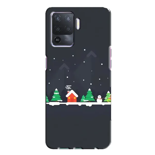 Чехол с рисунком «Город зимний» для OPPO A94 Чехол с рисунком «Город зимний» для OPPO A94
