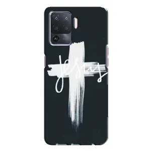 Чехлы для Оппо А94 (Крест Иисуса) (Jesus)