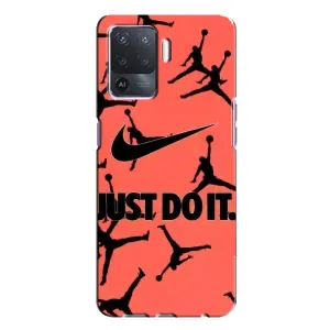 Силиконовый Чехол Nike Air Jordan на Оппо А94 (Just Do It)