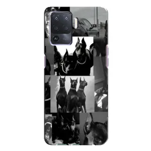Чехол ДОБЕРМАН для Oppo A94 (Коллаж Доберман)