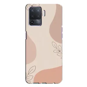 Чохол квітковий дизайн для Oppo A94 (Кориневий фон)