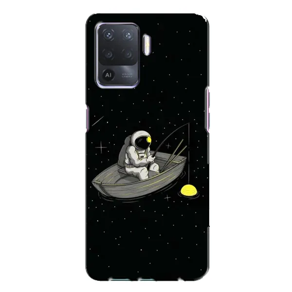 Чехол с рисунком «Космонавт на рыбалке» для OPPO A94 Чехол с рисунком «Космонавт на рыбалке» для OPPO A94