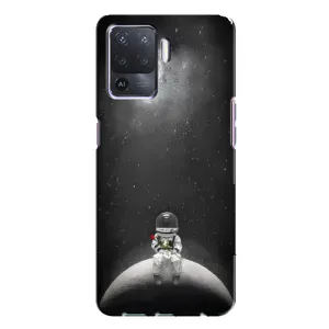 Силиконовый Чехол с принтом "Космонавты" на Oppo A94 (Космонавт романтик)
