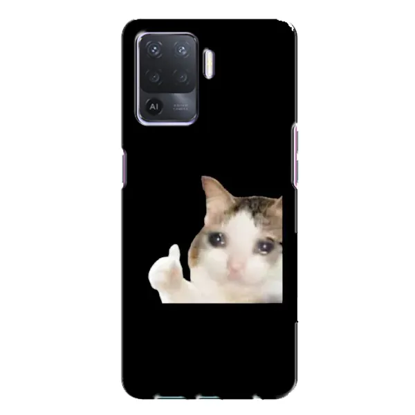 Чехол с рисунком «Кот в слезах» для OPPO A94 Чехол с рисунком «Кот в слезах» для OPPO A94
