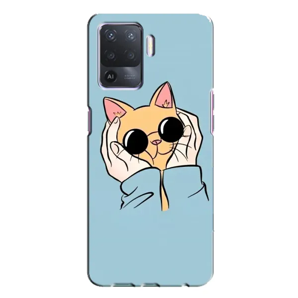 Чехол с рисунком «КОТИК в очках» для OPPO A94 Чехол с рисунком «КОТИК в очках» для OPPO A94